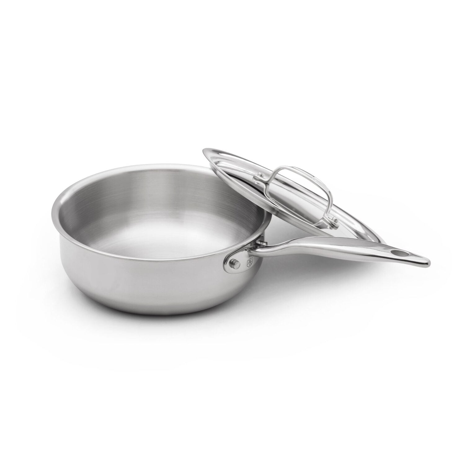 Premium 3 Quart Titanium Saucier Pan with Lid - Factory Second | Perfect for Sauces, Stews & Slow Cooking | Durable & Lightweight Cookware