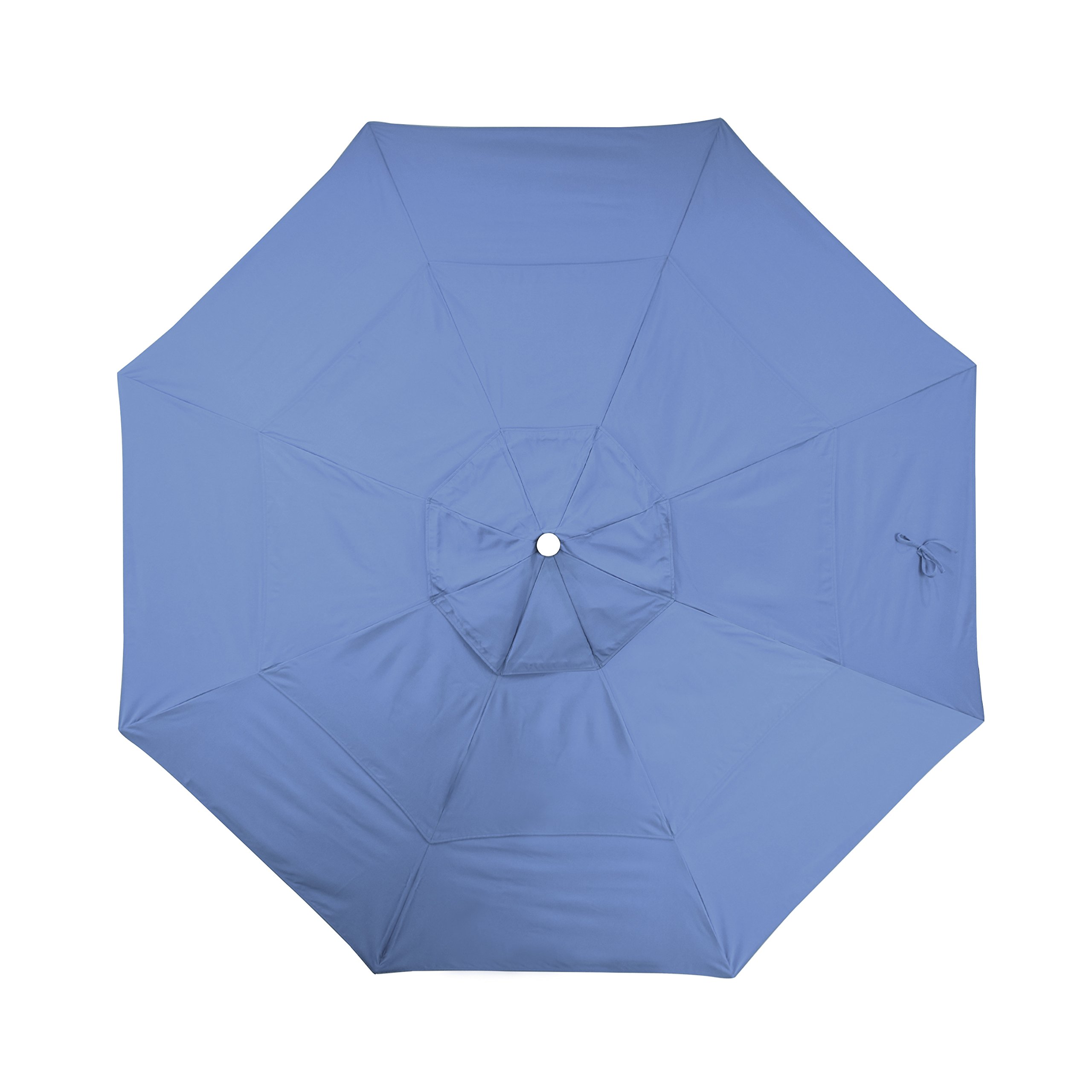11' Round Aluminum Market Umbrella with Crank Lift & Collar Tilt - Forest Blue (GSCU118117-F26-DWV) | California Umbrella for Patio, Garden, Poolside & Outdoor Dining