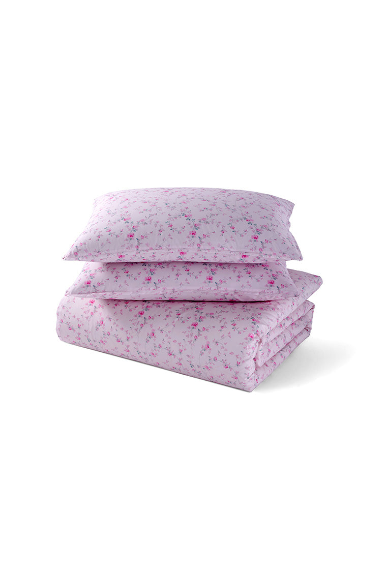Floral Duvet Cover Set with 2 Pillow Shams - Queen Size, Soft Cotton Bedding Set for Girls, Women, Teens - Perfect for Spring, Summer Bedroom Decor & Guest Room Essentials