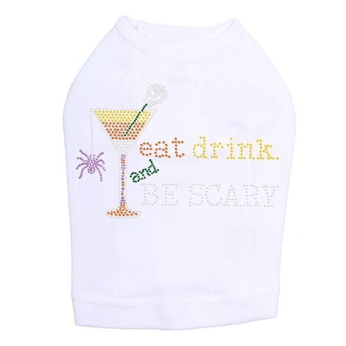 Eat, Drink & Be Scary Halloween T-Shirt - Multiple Color Options for Men & Women - Perfect for Halloween Parties & Costume Events