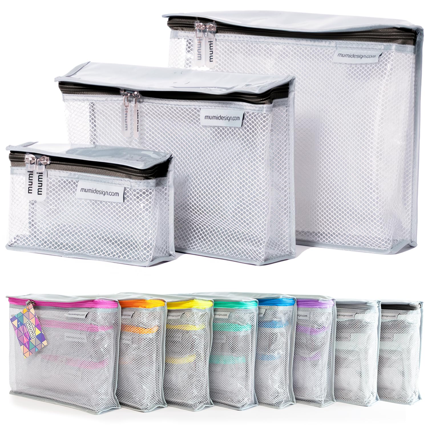 Water-Resistant Travel Toiletry Bag Set of 3 - Portable Cosmetic Organizer for Men & Women - Perfect for Makeup, Shaving Essentials & Travel Accessories - Ideal for Vacation, Gym & Business Trips