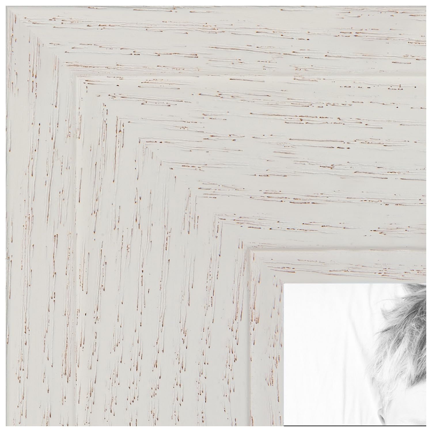 ArtToFrames 22x45 Inch White Picture Frame - 1.5 Inch Custom Wood Poster Frame for Wall Art, Photos & Posters - Shatter-Resistant Acrylic & Ready to Hang - Perfect for Living Room, Bedroom & Office Decor