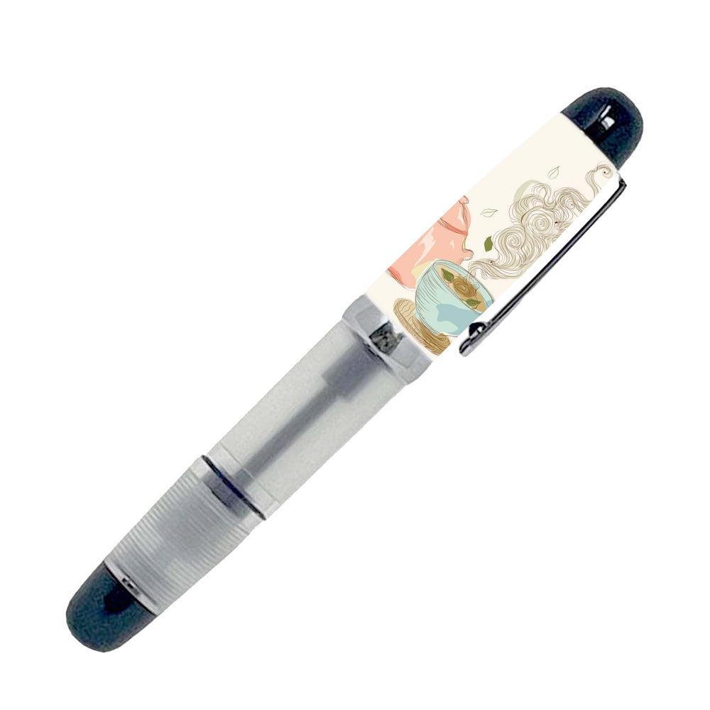 Opus 88 Fountain Pen - Lekzumali Cup of Comfort Matte Cream - Premium Japanese Nib Writing Instrument for Calligraphy, Journaling & Gift Giving