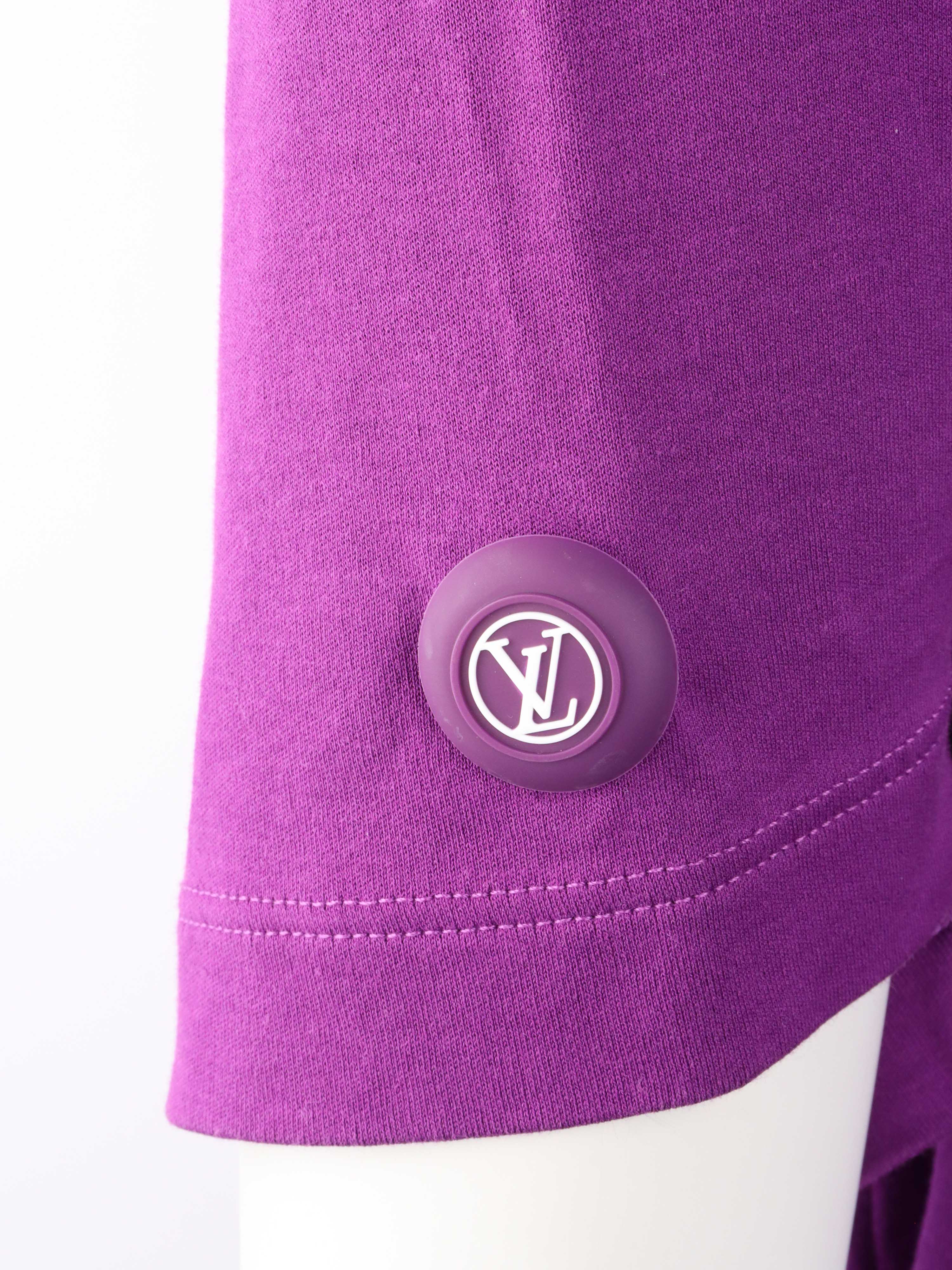 Louis Vuitton Purple Cotton T-Shirt for Men - Luxury Casual Wear | Perfect for Date Nights & Weekend Outings