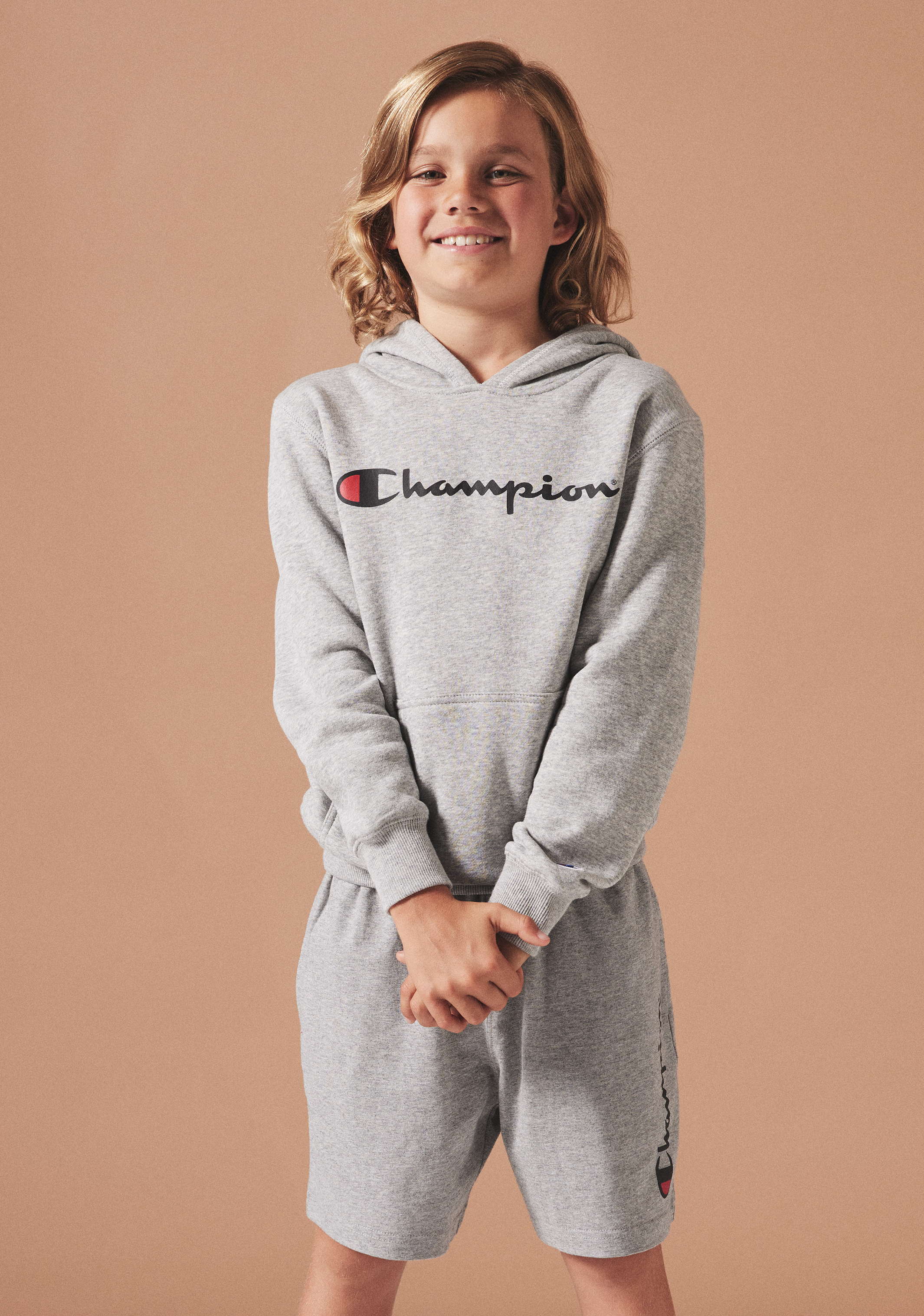 Champion Junior Script Hoodie - Soft & Comfortable Pullover for Kids | Perfect for School, Play & Everyday Wear
