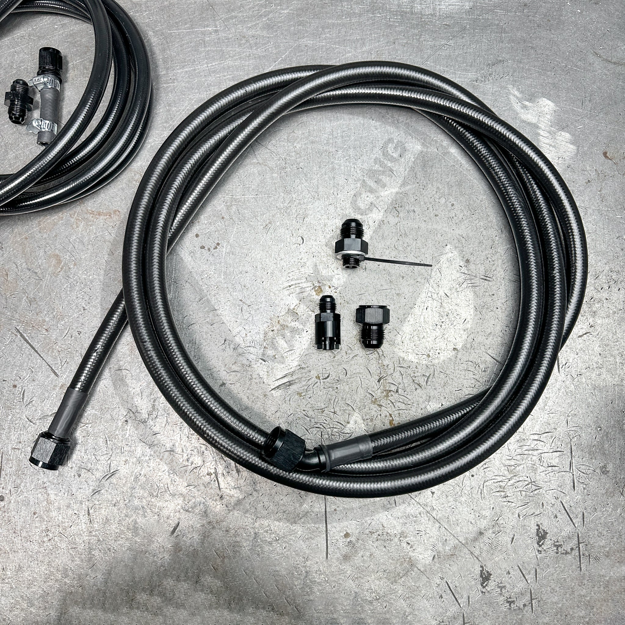 96-01 Acura Integra E85 Compatible Stainless Steel Fuel Lines Kit - 8AN Feed & 6AN Return (Black) - High Performance Fuel System Upgrade for Racing & Engine Modifications