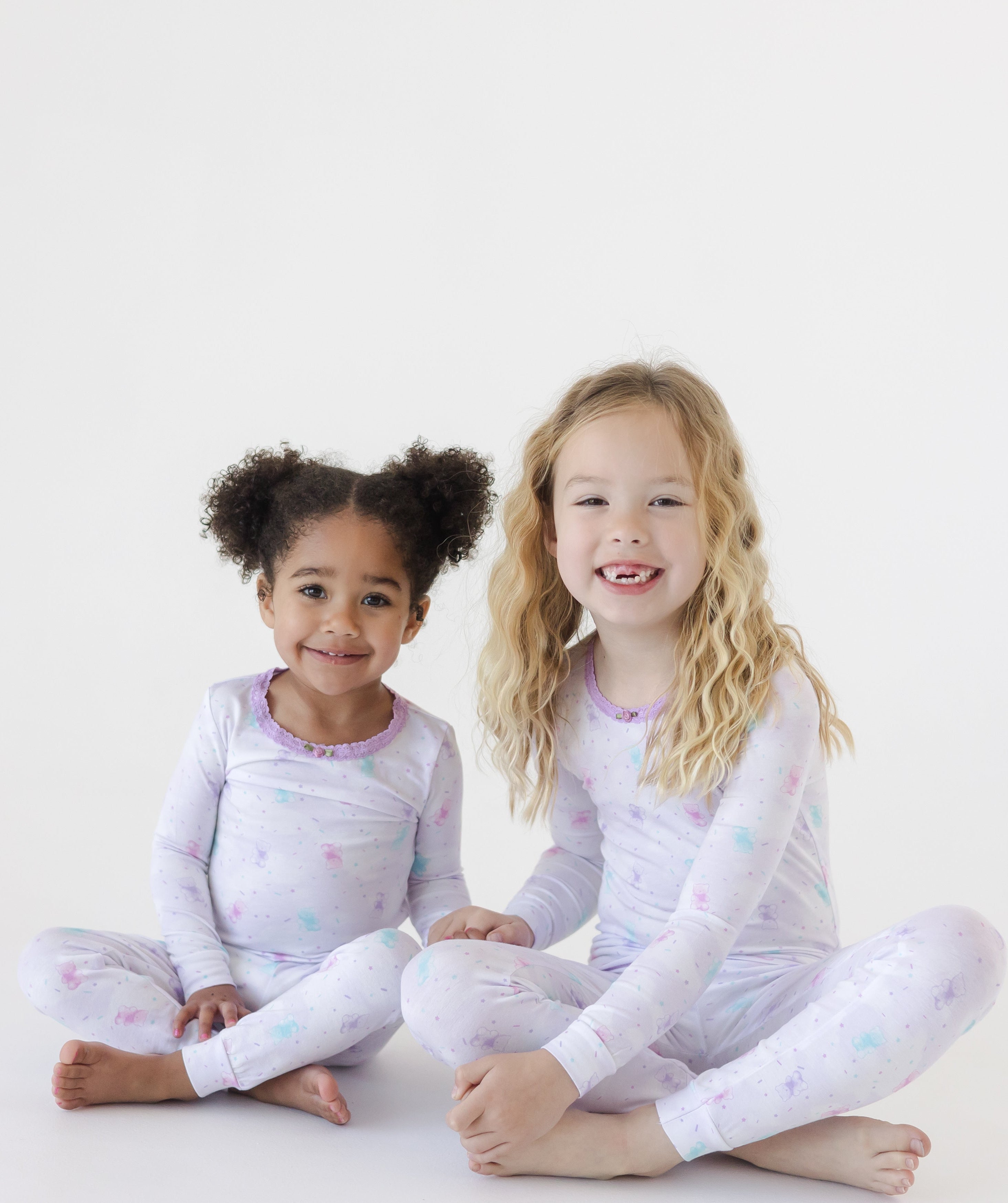 Adorable Sprinkle Bears Full Length Pajama Set for Women - Cozy & Cute Sleepwear for Relaxing at Home or Sleepovers