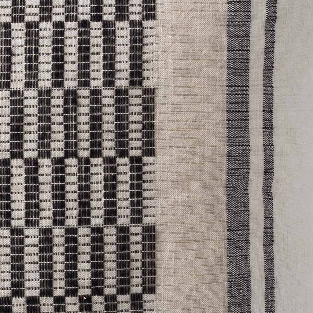 Adhira Woven Pillow Cover - Soft & Breathable Ecru Linen Cushion Case for Living Room, Bedroom, and Sofa Decor