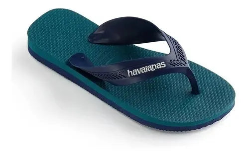 Havaianas Kids Max Marino Petroleo Flip Flops - Comfortable & Durable Sandals for Boys & Girls - Perfect for Beach, Pool, and Summer Outdoor Activities