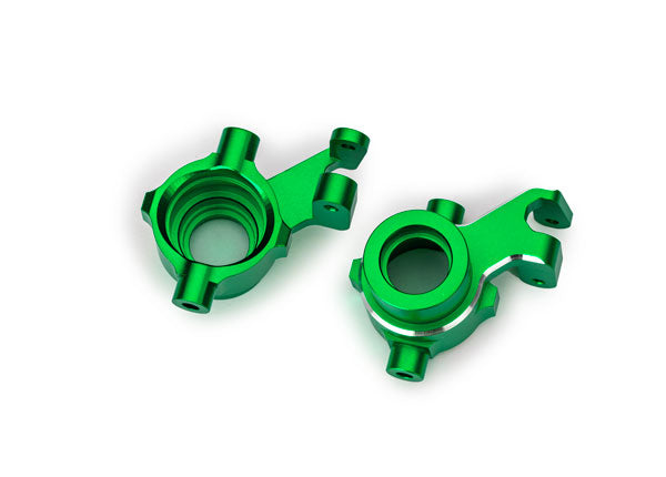 High-Quality Aluminum Steering Blocks - Left & Right Pair (2) in Green - Perfect for RC Cars, Trucks, and Off-Road Vehicles