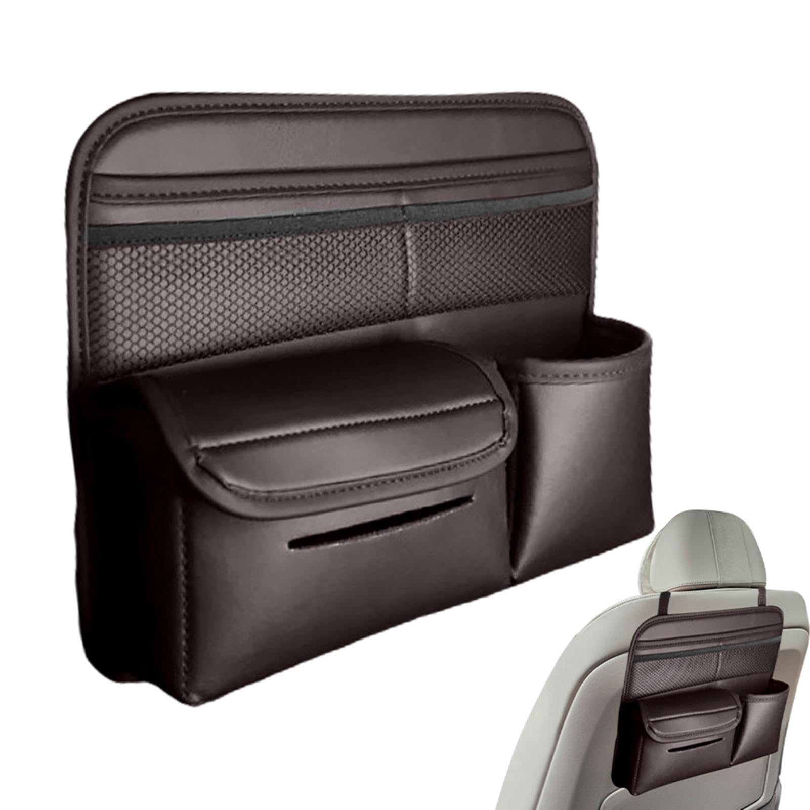 Car Seat Organizer with Multi-Pockets - Back of Seat Storage Bag for Toys, Trash & Tissues | Durable Car Seat Organizer for Kids & Travel | Perfect for Road Trips, Family Vacations & Daily Commutes