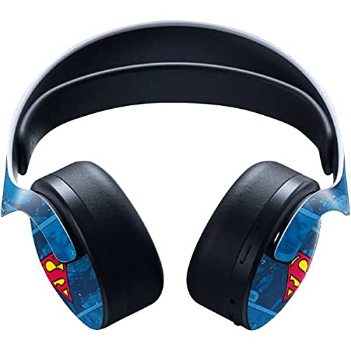 Official DC Comics Superman Gaming Skin Decal for PS5 Pulse 3D Wireless Headset - Custom Protective Vinyl Cover with Superhero Logo Design - Perfect for Gamers & Comic Fans