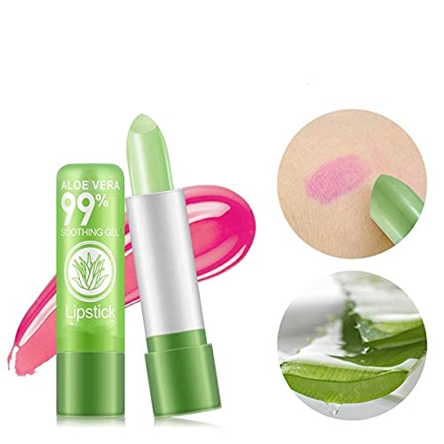 Long Lasting Moisturizing Lip Balm with Aloe Vera - 3 Pack Color Changing Lipstick for Dry Lips, Natural Nourishment & Hydration | Perfect for Daily Use, Travel & Gifts