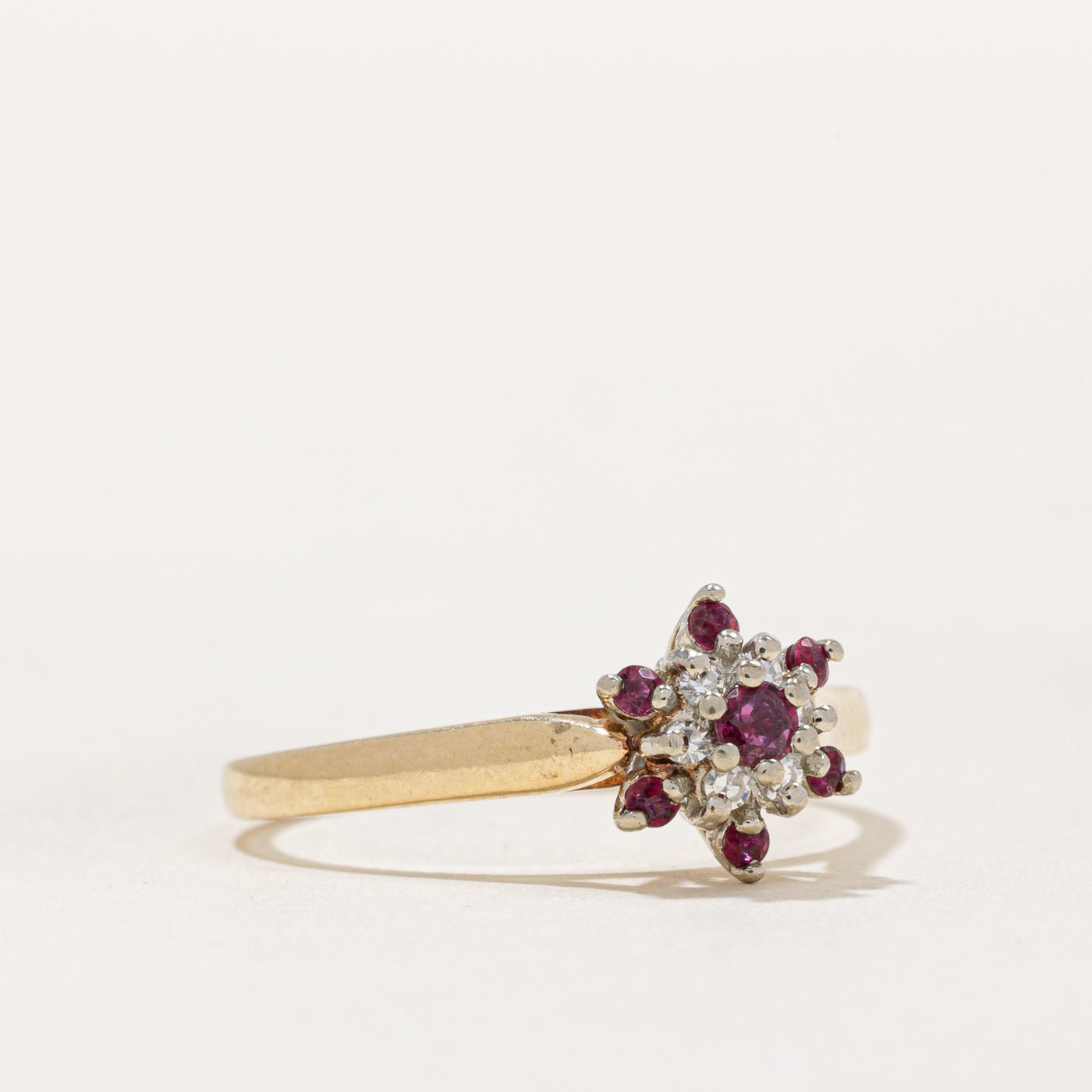 Elegant Ruby and Diamond Ring - 0.13ctw Ruby & 0.06ctw Diamond - Size 6.75 - Perfect for Anniversary Gifts, Engagement Rings & Special Occasions
