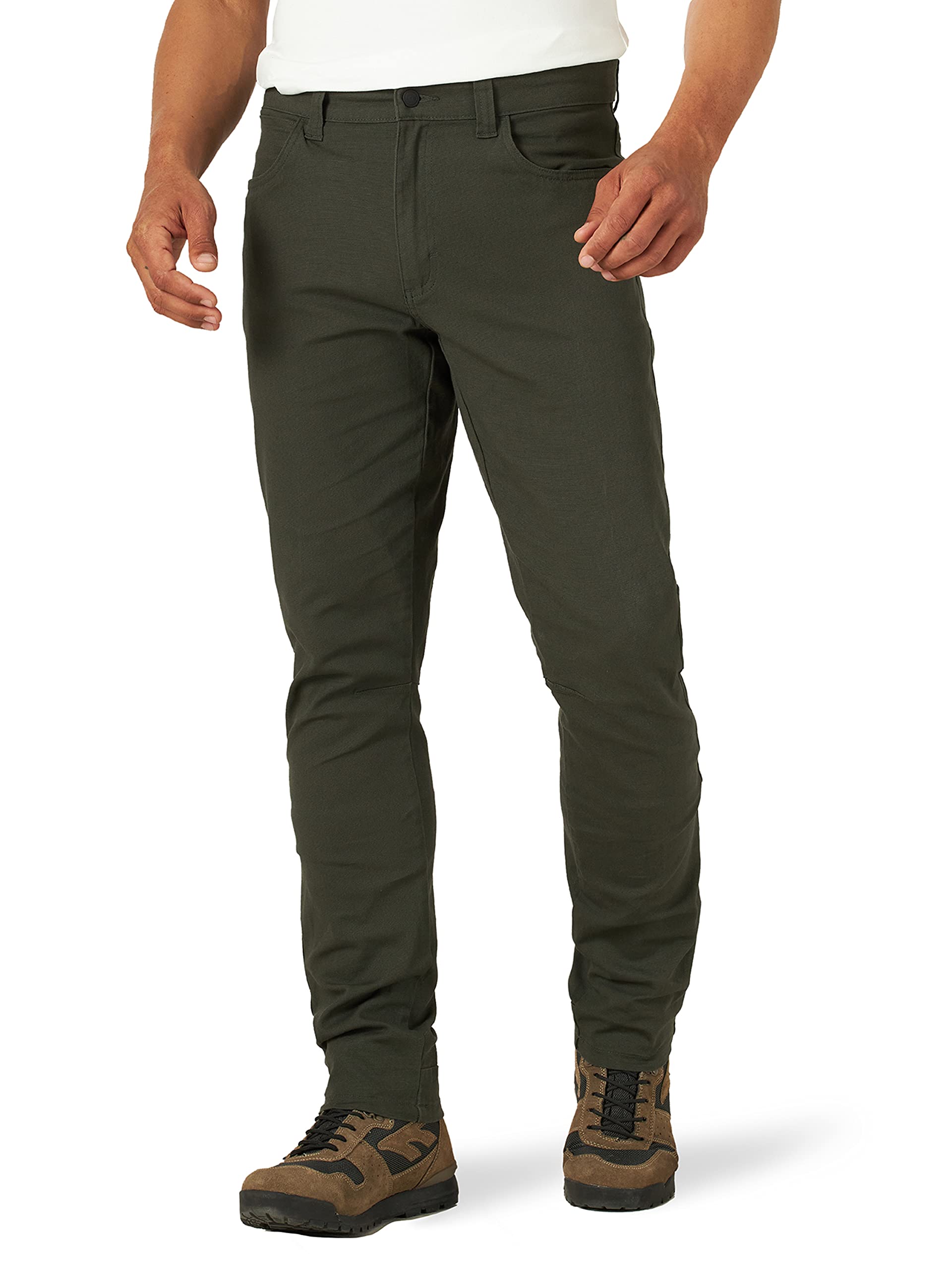 ATG by Wrangler Men's 5 Pocket Outdoor Pants - Durable Hiking & Work Pants for Camping, Fishing & Outdoor Adventures