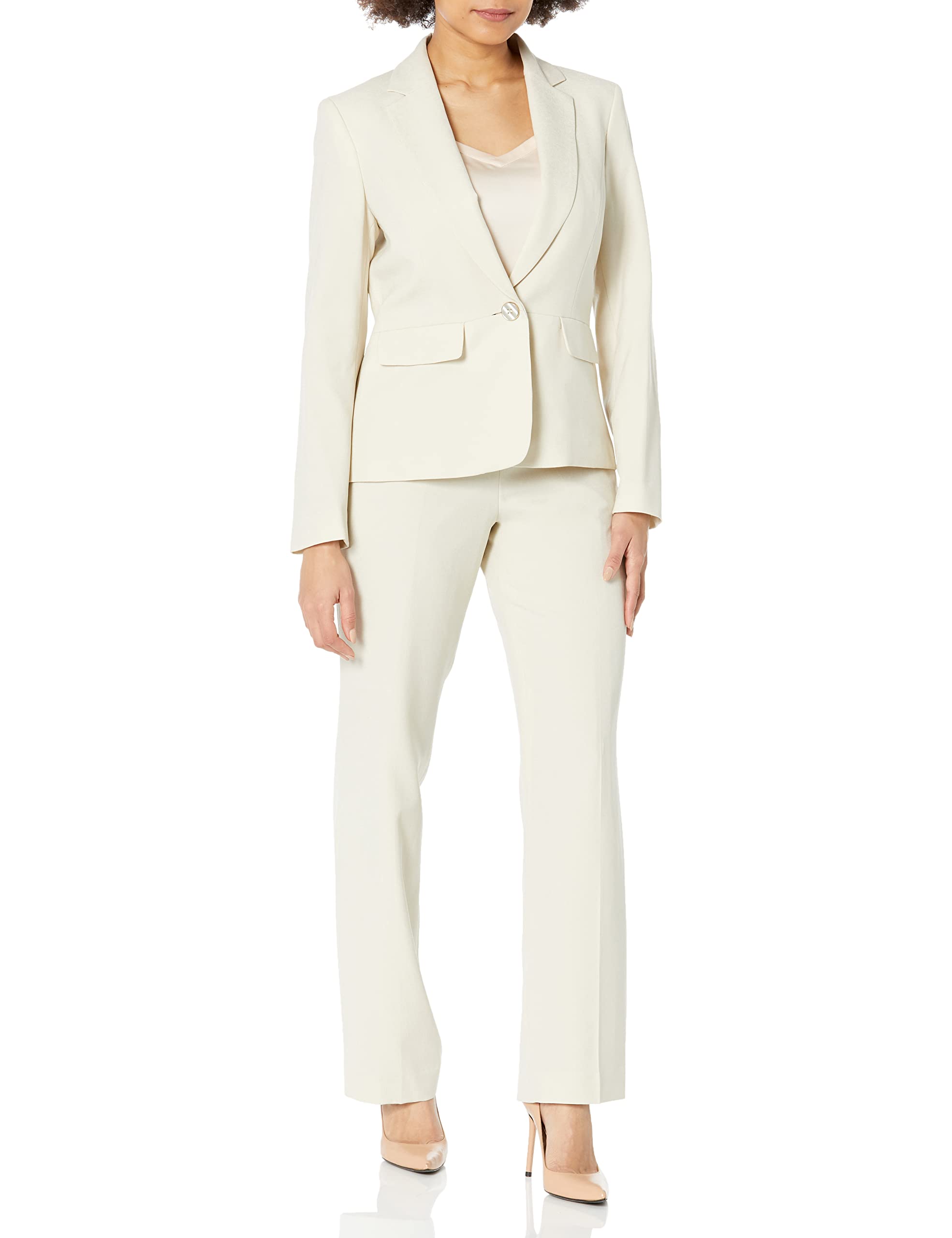 Plus Size Women's Jacket & Pant Suit Set - Professional Office Wear for Business Women - Stylish Work Outfits for Formal Occasions & Job Interviews