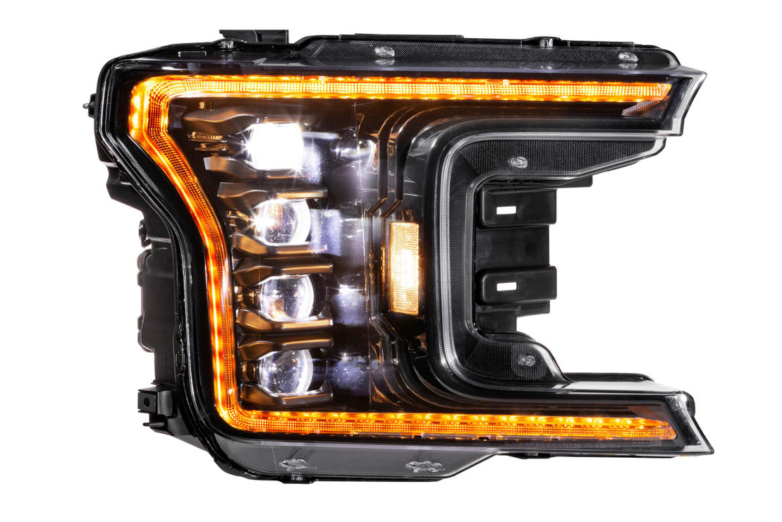 FORD F-150 (2018-2020) XB LED Headlights with Amber DRL - High Performance Replacement Headlights for Off-Road & Night Driving