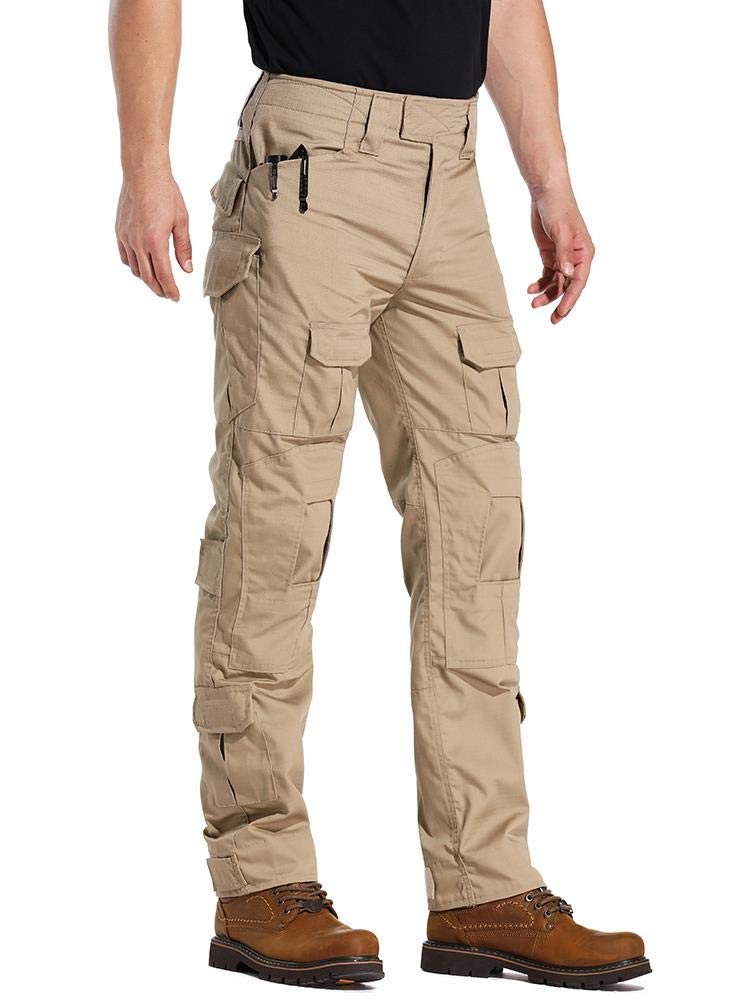 AKARMY Men's Tactical Cargo Pants - Military Ripstop Camouflage Work Pants with Multiple Pockets for Outdoor, Hiking, Hunting & Casual Wear | Durable BDU Pants for Adventure & Everyday Use