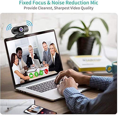 TruVoice VoicePro 10 USB Headset & 1080P HD Webcam Bundle - Noise Cancelling Single Ear Headphone with Microphone for PC, Mac, Laptop - Perfect for Remote Work, Online Meetings, Video Calls & Web Conferencing