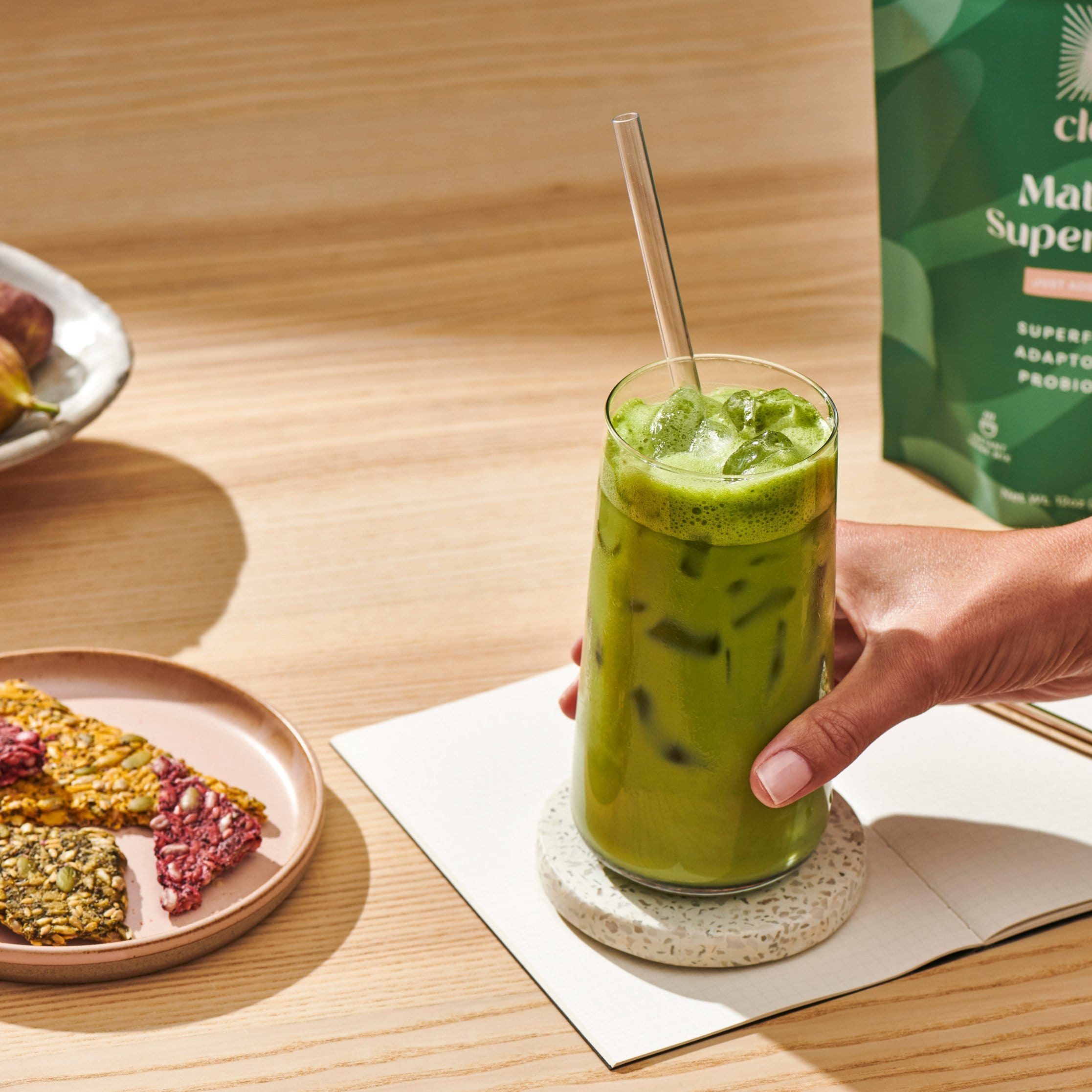 Organic Matcha SuperLatte Powder - Premium Japanese Green Tea for Energy & Focus - Perfect for Morning Boost, Workouts & Relaxation