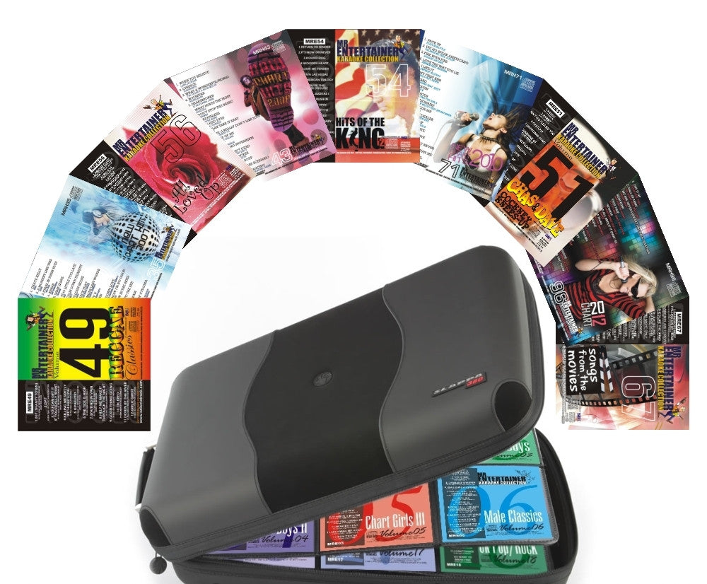 Full Mr Entertainer CD+G Collection - Karaoke Discs for Professional Singers & Home Entertainment - Perfect for Parties, Bars, and Family Gatherings