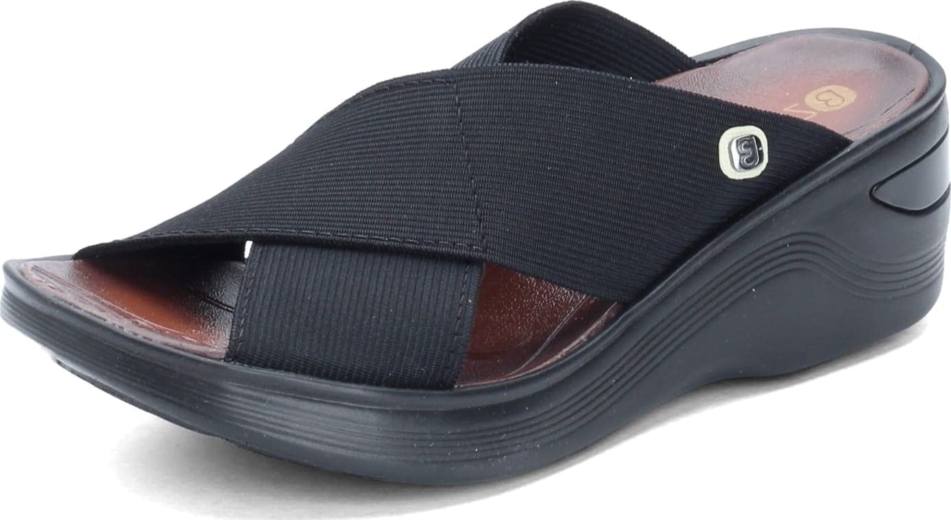 BZees Women's Comfortable Slide Sandals - Lightweight Casual Summer Shoes for Beach, Pool, and Lounging at Home
