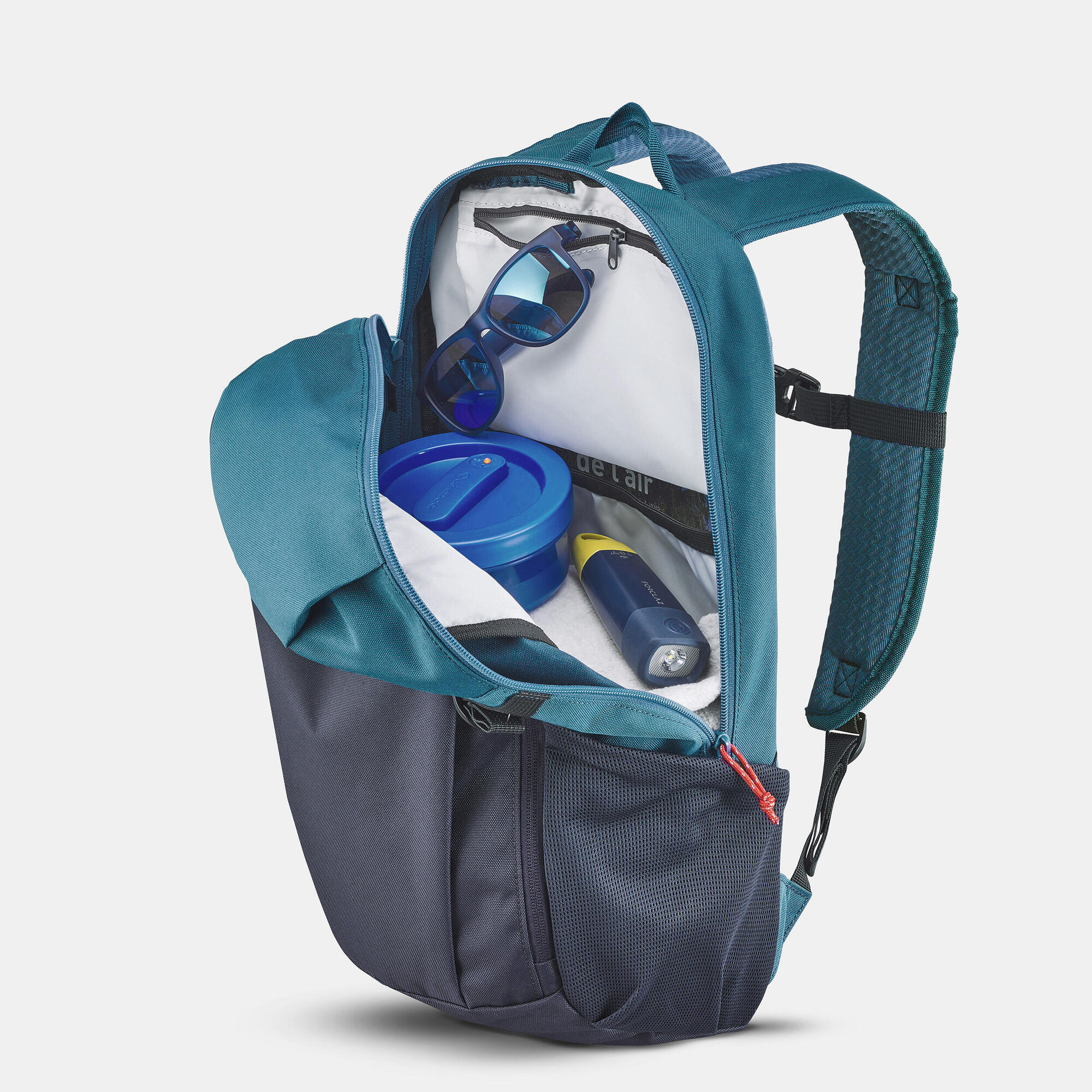 Quechua NH Arpenaz 100 20L Lightweight Hiking Backpack - Water-Resistant Daypack for Outdoor Camping, Travel & Trekking