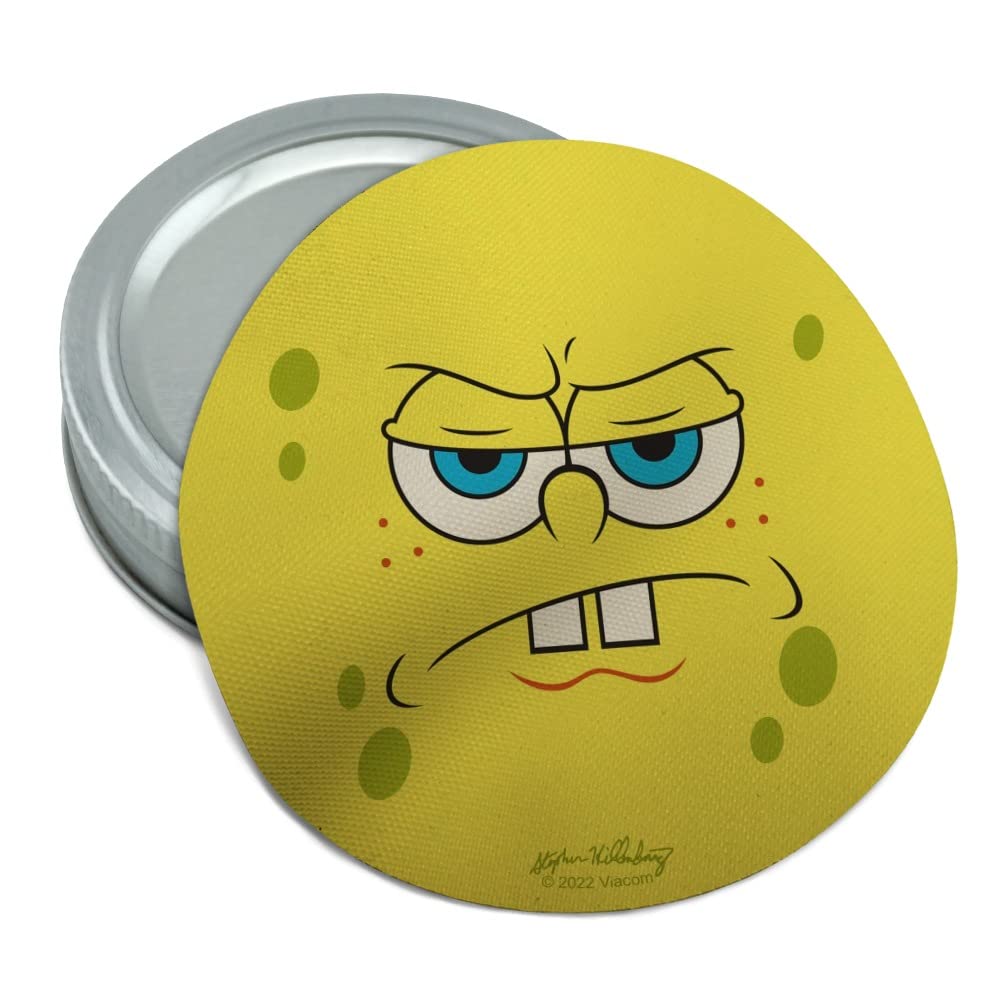 SpongeBob SquarePants Angry Face Rubber Jar Opener - Non-Slip Grip for Tight Lids - Perfect for Kitchen, Pantry & Camping Use