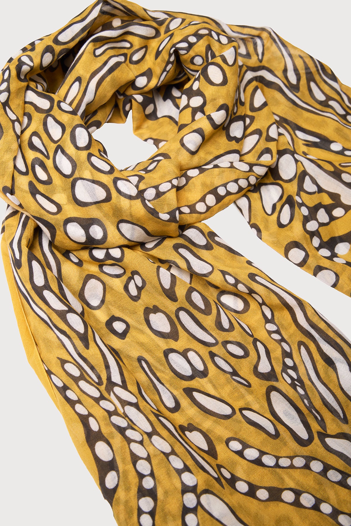 Stylish Abstract Animal Print Scarf - Fashionable Lightweight Womens Accessory for Fall Winter Outfits, Office Wear & Travel Essentials