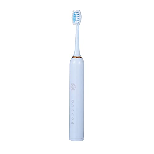Rechargeable Sonic Electric Toothbrush for Adults & Kids - 5 Cleaning Modes, Waterproof Design with 2 Brush Heads for Oral Hygiene & Teeth Whitening | Perfect for Travel, Home Use & Family Dental Care