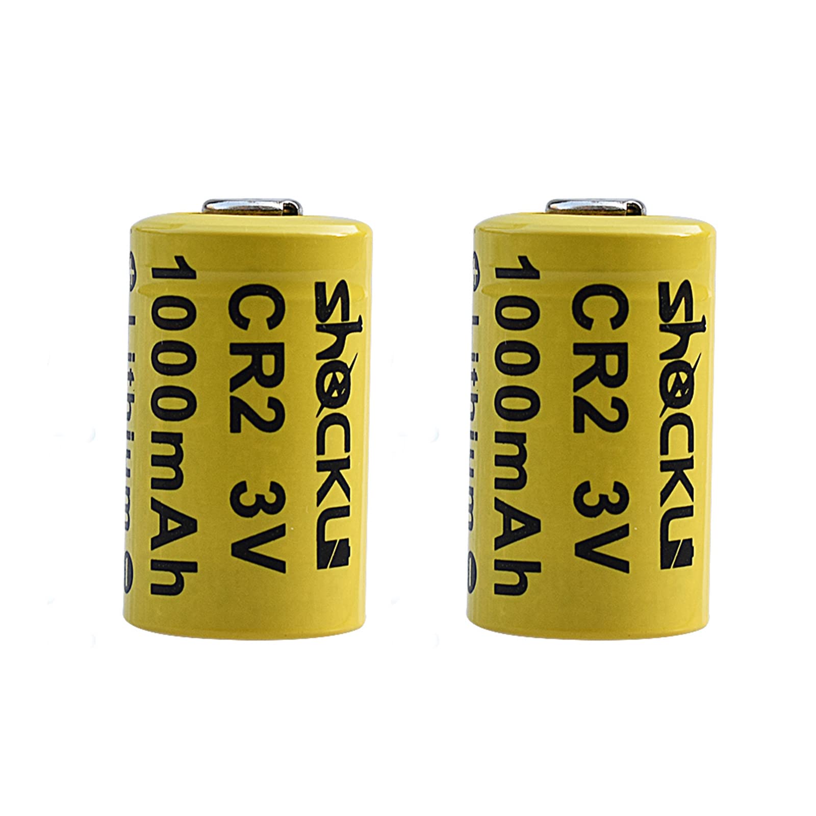 (2-Pack) Shockli CR2 3V Lithium Photo Batteries 1000mAh - Long-Lasting Power for Golf Rangefinders, Fujifilm Instax Mini55 Cameras & Digital Devices - Perfect for Outdoor Photography, Hunting & Sports Activities