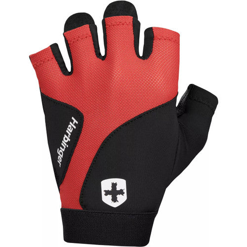 Harbinger Unisex Flexfit Gloves 2.0 - Breathable Weightlifting & Gym Gloves for Men & Women (Red) - Perfect for CrossFit, Powerlifting & Workout Training