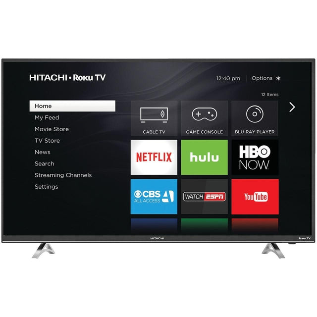 Hitachi 49 Inch 1080P Full HD Roku Smart LED TV (49R50) - Perfect for Living Room Entertainment, Streaming Movies & Gaming