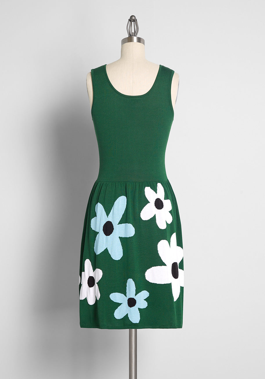 Bloom Boldly Sleeveless Sweater Dress for Women | Soft Knit Casual Dress | Perfect for Fall, Winter & Holiday Parties | Office to Dinner Outfits