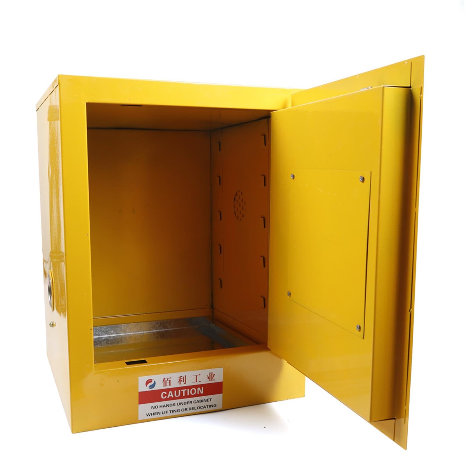 4 Gallon Flammable Liquid Safety Cabinet - Explosion Proof Storage for Chemicals, 13.4