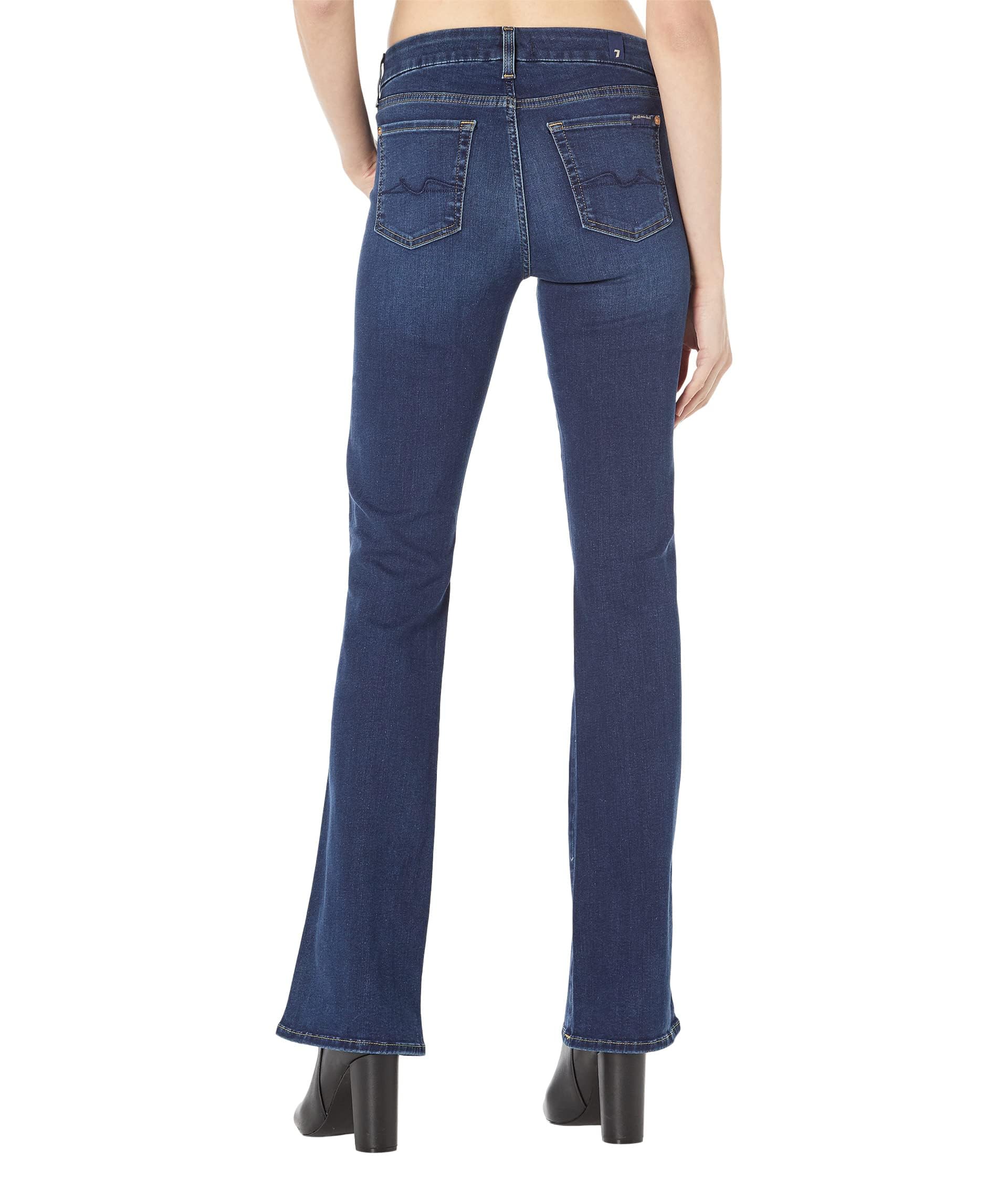7 For All Mankind Women's Kimmie Bootcut Jeans - High Waist Stretch Denim Pants for Casual & Office Wear | Perfect for Everyday Style & Night Out