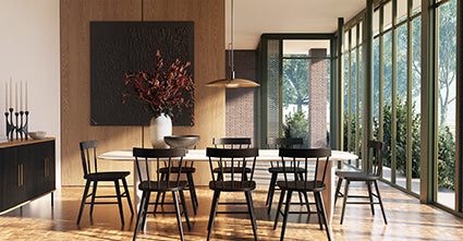 Modern Noir Sideboard - Stylish Mid-Century Buffet Cabinet for Dining Room & Living Room Storage | Perfect for Home Decor & Organizing Dishes, Linens & Entertainment Essentials