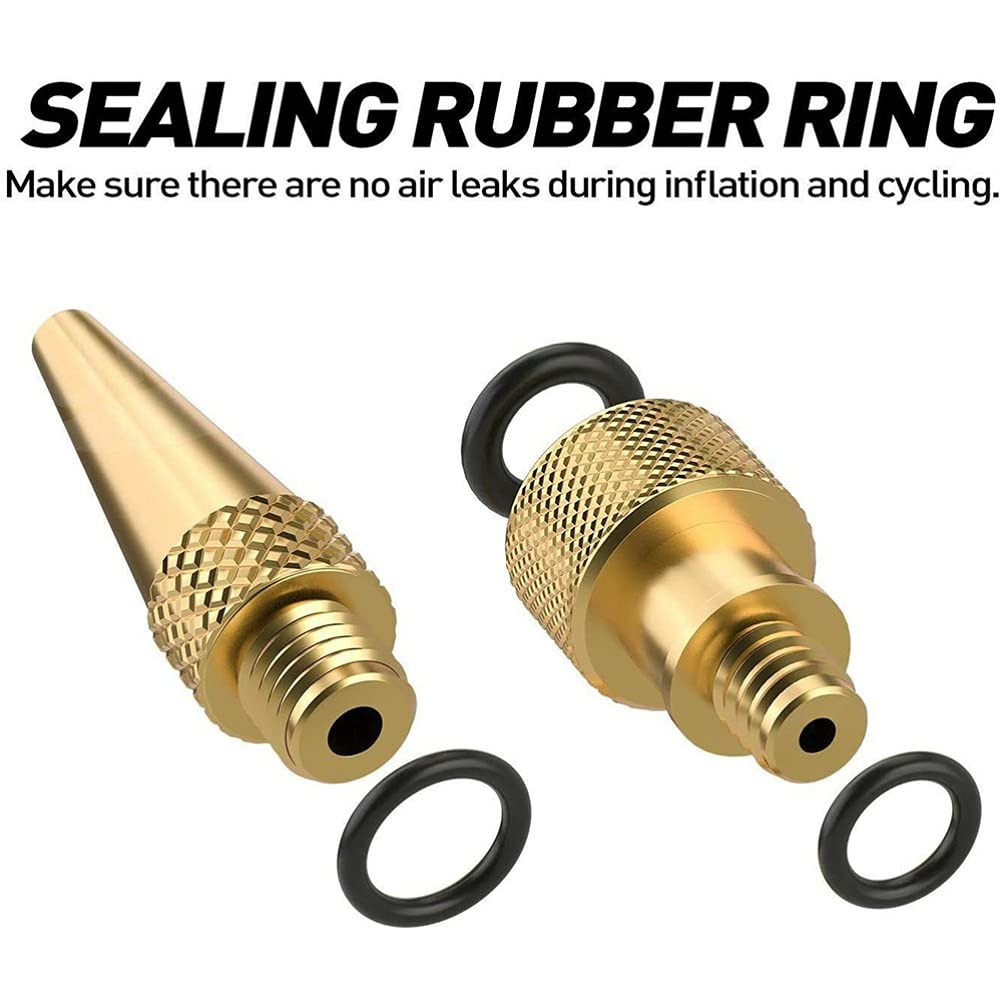 BESPORTBLE 21-Piece Bike Pump Adapter Set - Valve Adapters, Tire Inflator Needles & Accessories for Road/Mountain Bikes | Perfect for Cycling, Commuting & Outdoor Adventures