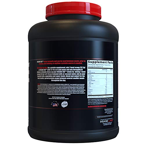 Insane Labz Insane ISO Whey Protein Powder - 25g Hydrolyzed Whey Isolate, 60 Servings, Chocolate Flavor | Post-Workout Recovery & Muscle Building Supplement for Athletes & Fitness Enthusiasts