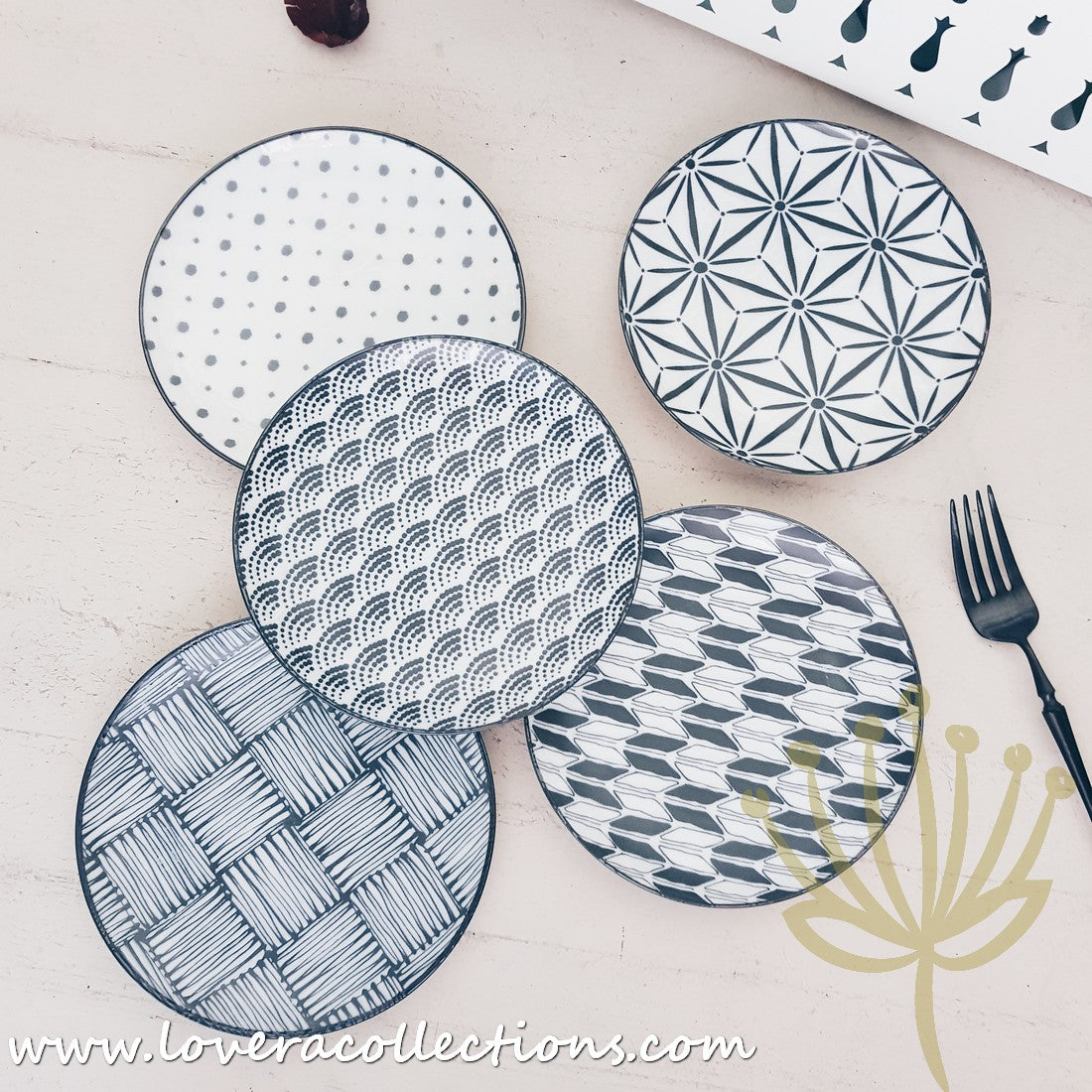 Modern Black & White Assorted Prints Dinnerware Set - 60% Off Sale - Perfect for Casual Dining, Entertaining & Home Decor