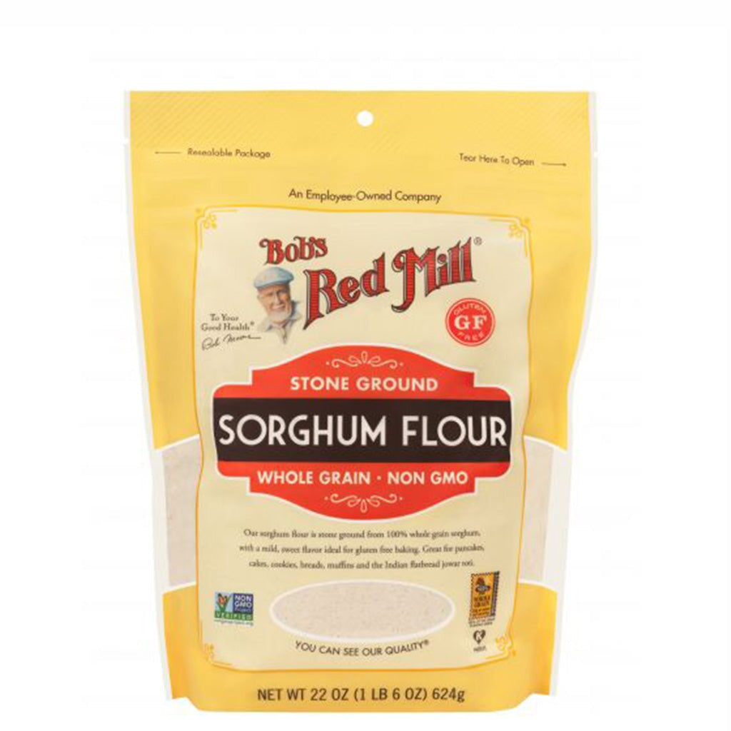 Organic Sweet White Sorghum Flour by Bob's Red Mill - Gluten-Free, Non-GMO Baking Flour for Bread, Cookies & Pancakes - Perfect for Gluten-Free & Paleo Diets