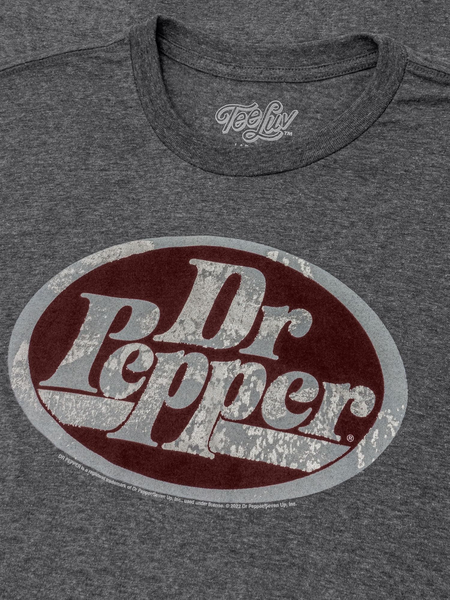 Vintage Distressed Dr Pepper Logo T-Shirt for Men - Soft Cotton Graphic Tee - Casual Wear & Retro Style Outfit