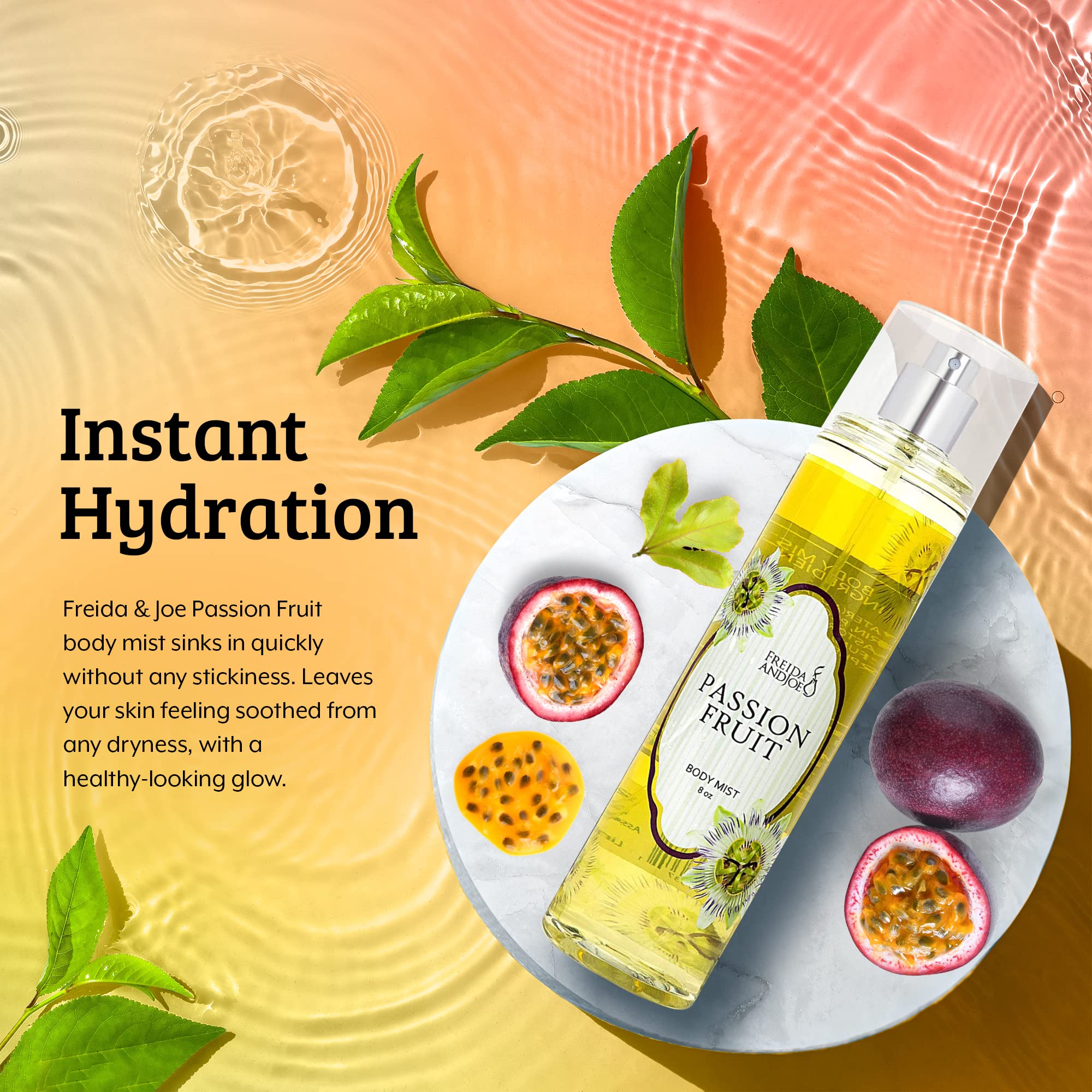 Luxury Passion Fruit Body Spray for Women - 8 oz Fine Mist Perfume Fragrance & Body Mist - Perfect for Daily Use, Date Nights & Gift Giving