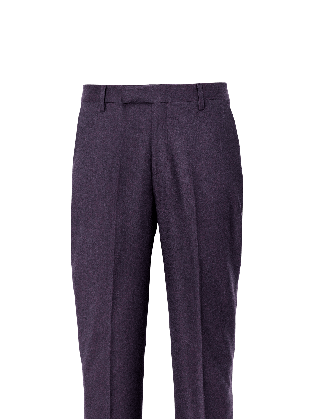 Premium Wool Flannel Flat Front Dress Pants for Men - Charcoal Gray - Comfortable & Stylish for Office, Business Casual & Winter Wear