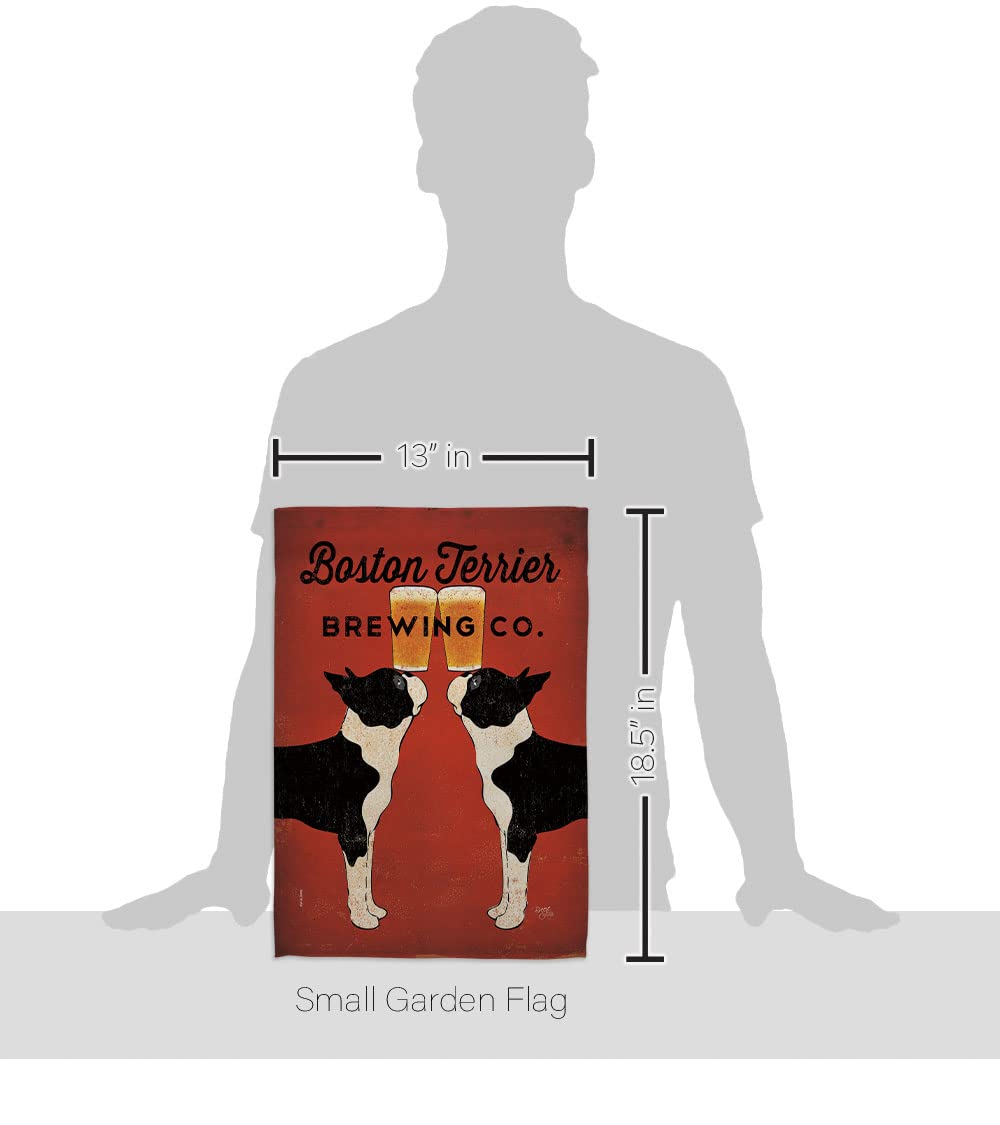 Boston Terrier Garden Flag 13x18.5