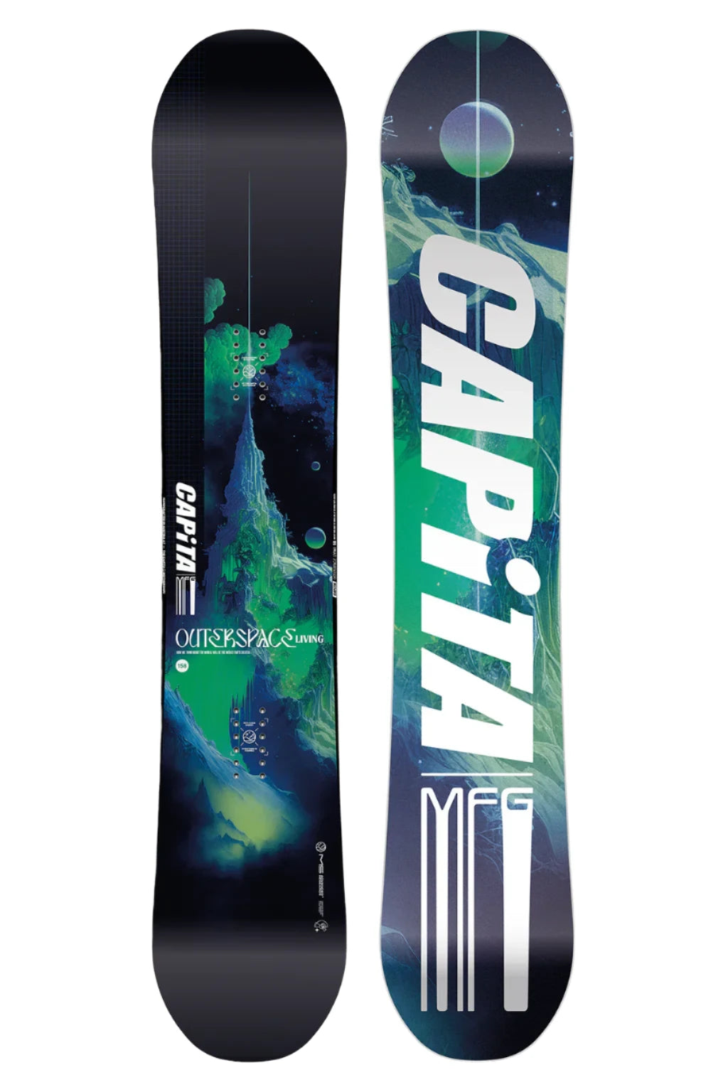 **CAPiTA Outerspace Living Snowboard 2025 – All-Mountain Freestyle Snowboard for Men & Women | Perfect for Park, Powder & Freeriding**    *(Use Cases: Ideal for snowboarders seeking versatility in terrain parks, deep powder runs, and freestyle riding with smooth control and playful performance.)*