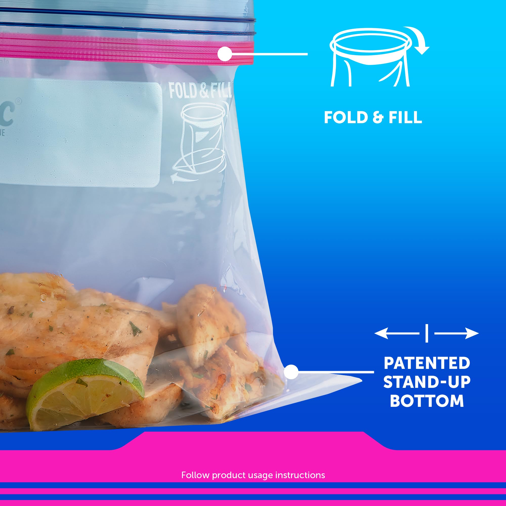 Ziploc Food Storage & Sandwich Bags Variety Pack - 166 Bags | Stay-Open Design with Stand-Up Bottom | Easy Fill | Perfect for Meal Prep, Lunches & Leftovers