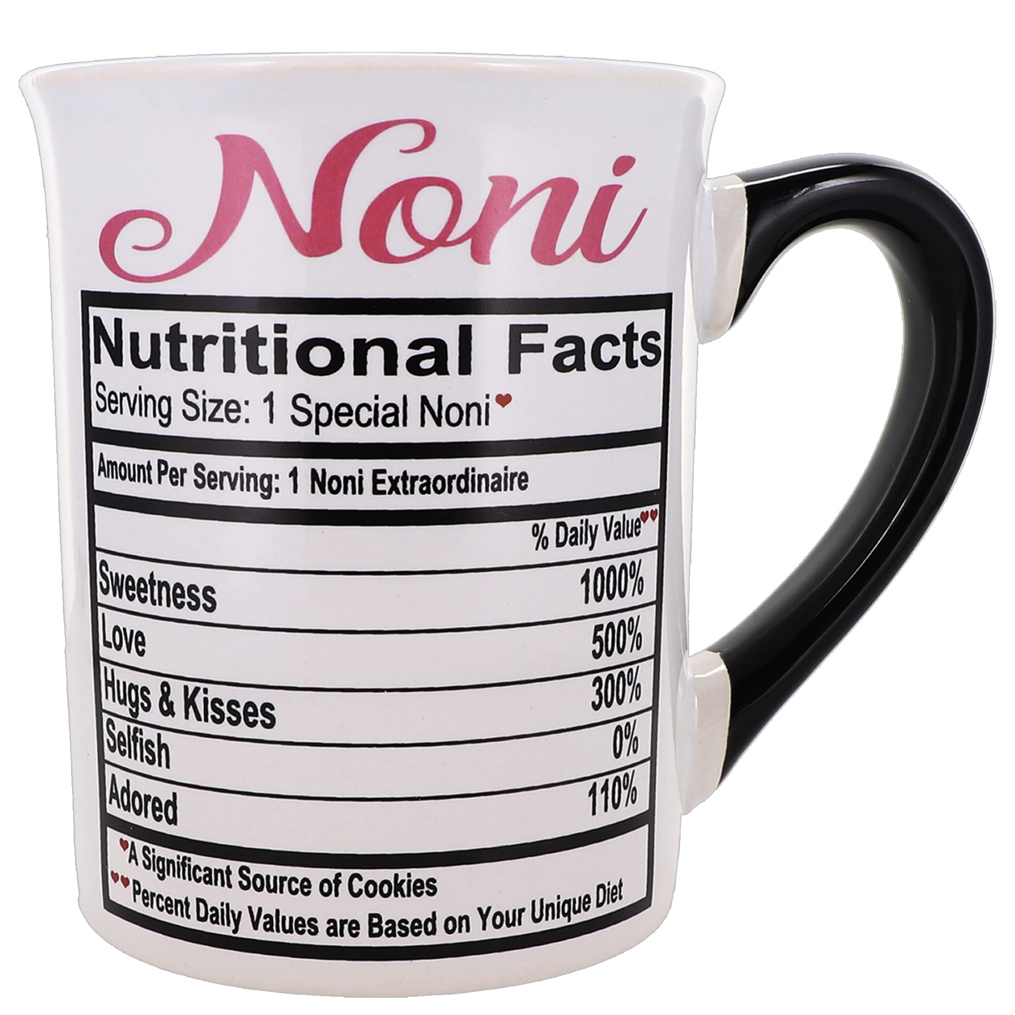 Ceramic Noni Nana Coffee Mug - Perfect Gift for Grandma, Mom & Women | Large Stoneware Tea Cup for Birthday, Christmas & Home Decor | Ideal for Cozy Mornings & Heartwarming Family Moments