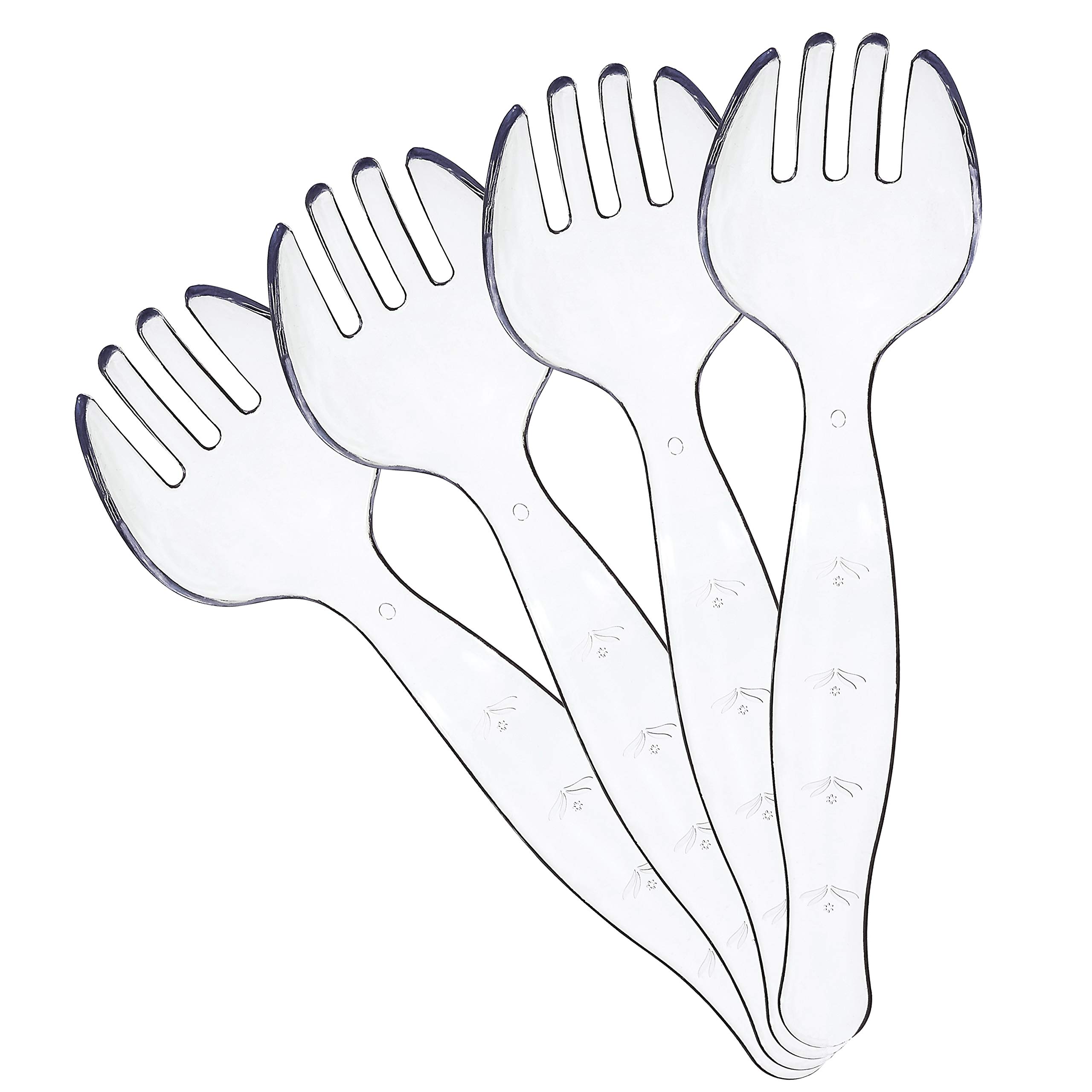Premium Plastic Serving Forks - Heavy Duty, Pack of 12 for Parties & Events