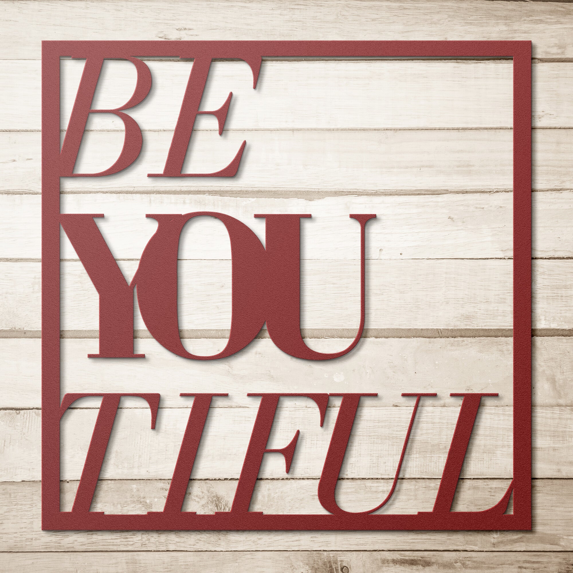 Empowering Steel Metal Wall Art - Inspirational Gift for Friends & Family - Perfect for Home, Office, Indoor & Outdoor Decor